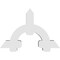 Ekena Millwork Ericson Architectural Grade PVC Gable Bracket, 48"W x 32"H x 6"D x 6"F, 16/12 Pitch GBP048X32X0606ERI00 - alternate 4